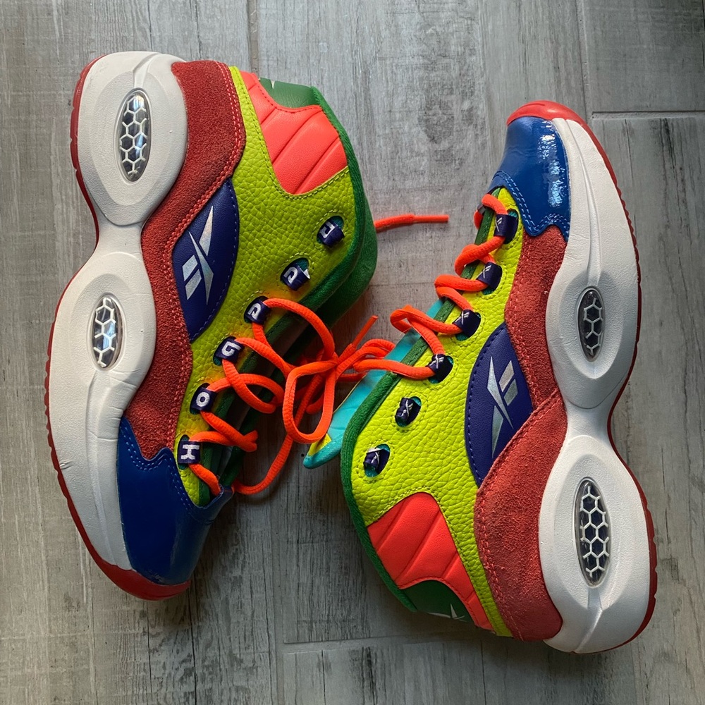 Reebok Question Mid Big Kid “Color Explosion”